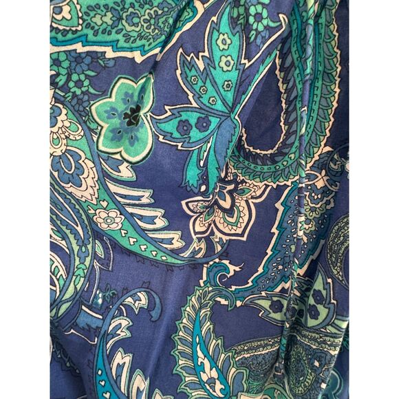 NWT Lauren Ralph Lauren Paisley Boho Blouse and Top Size XL - Picture 5 of 6